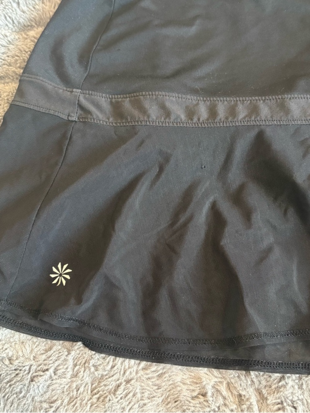 Athleta Black Flared Skater Skirt - Picture 7 of 10